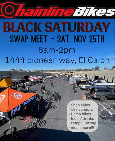 Chainline Black Saturday | Swap Meet | November 25 | 8AM - 2PM